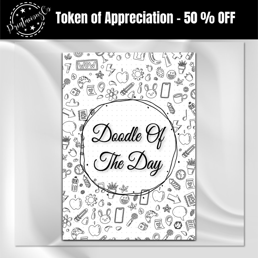Doodle of the Day Journal Page A4 Journal Page Printable Planner ...