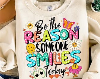 Positive Quote PNG: Smile-Inspired Sublimation Design (Digital Download)