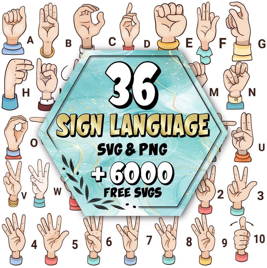 Sign Language Alphabet & Numbers Sign Language Board Educational ...