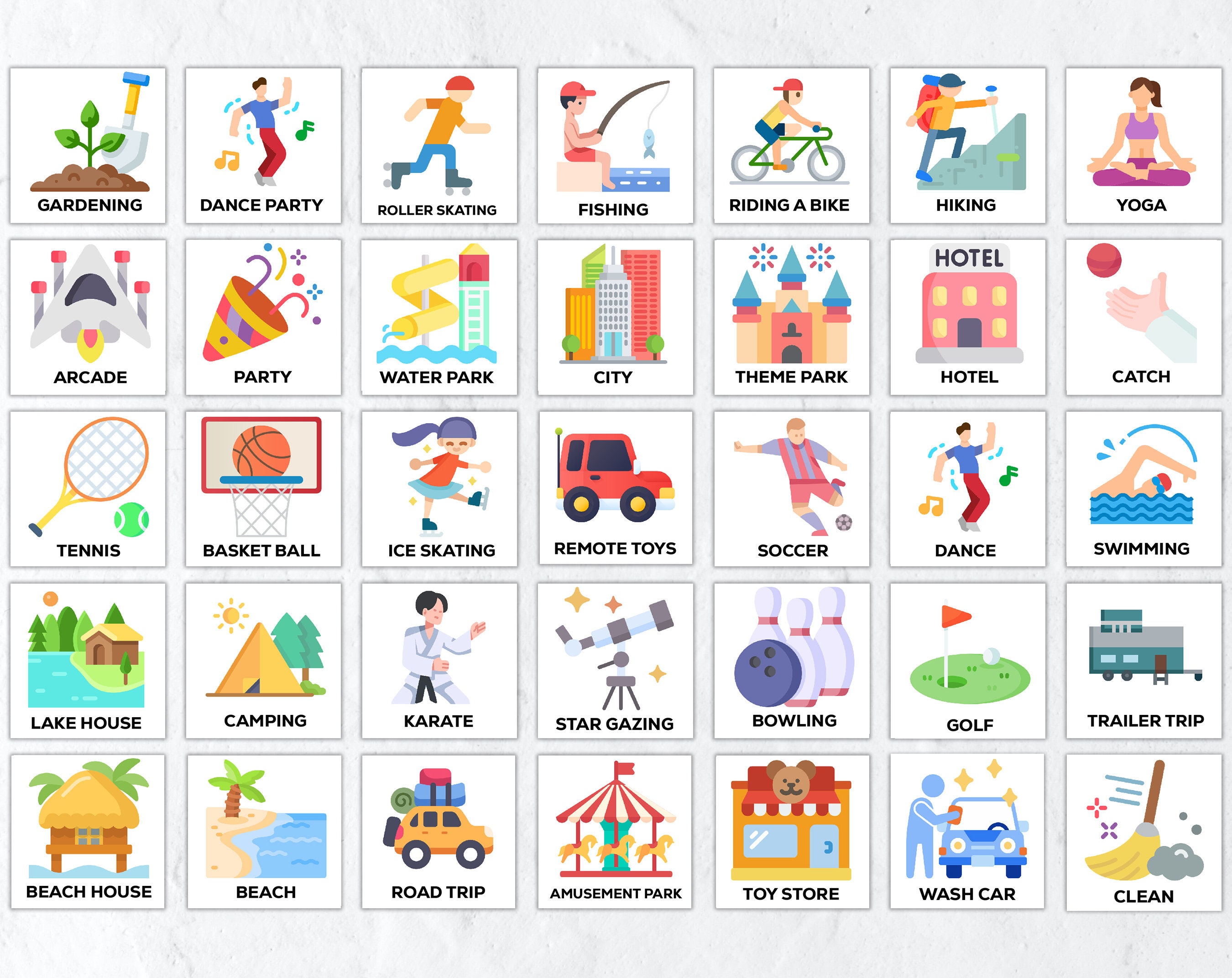 Weekly Kids Calendar Printable Visual Schedule Perpetual Calendar ...