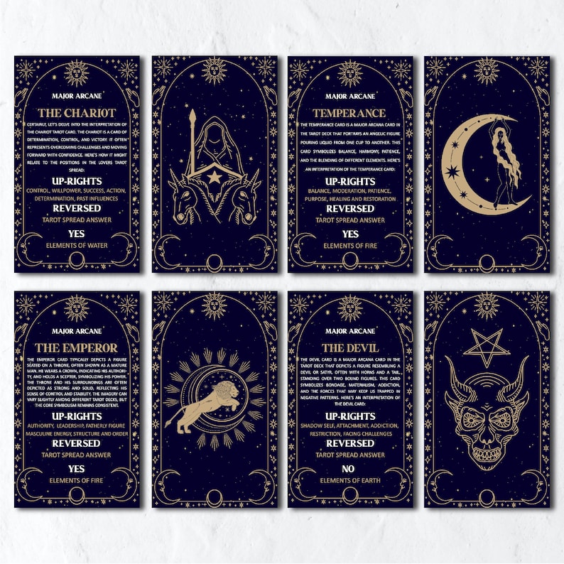 Tarot Card Deck Printable Tarot Cards Svg Tarot Cards Print Tarot Deck ...