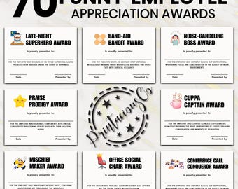 70 Funny Employee Appreciation Award Certificates: Printable Recognition (PDF)