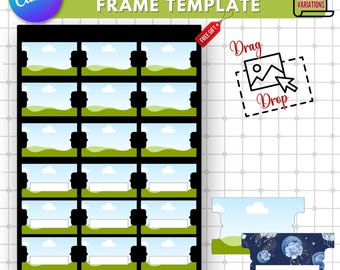 Tabs Frame Canva Template | Printable Journal Dividers (Digital Download)