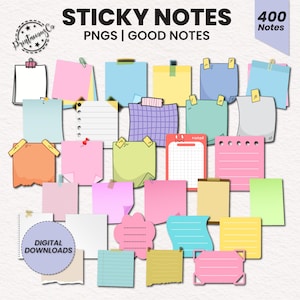 Goodnotes Sticky Notes | Sticky Notes Cute | Things to Do Sticky Notes | Post It Notes | Cute Stationary | Pocket Planner | Digital Notes
