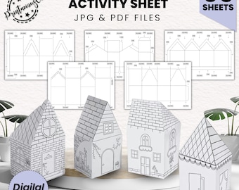 Kit imprimible de casa de papel: Kit de manualidades (PDF y JPG)