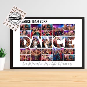 Dance Photo Collage Canva Template |Editable + Printable Canva Template |Custom Dance Memory Collage |DIY Dancing Frame|Personalized Collage