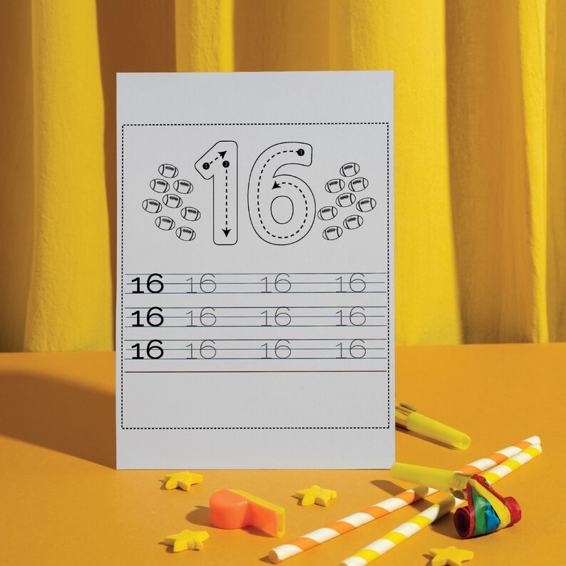 30 Number Tracing Worksheets Traceable Numbers Toddler Workbook ...