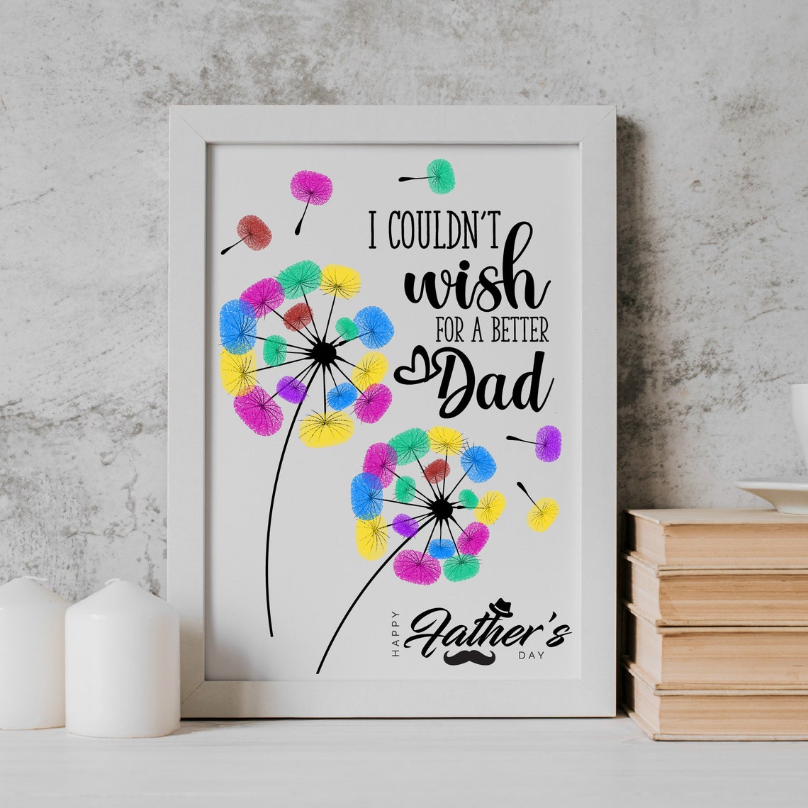 Father's Day Handprint Printable, Handprint Templates, Gift for Dad ...