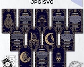 78 Tarot Card Deck: Mystical SVG & JPEG Printables (Digital Download)