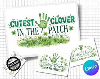 St Patricks Day Handprint Art |Printable St Patricks Day Activity Craft |St Patrick Keepsake Art |Clover Leaf Art |Preschool Activity Craft