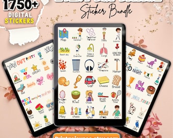 1750+ Daily Life Digital Stickers: Planner PNG Bundle