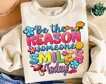 Positive Quote PNG: Smile-Inspired Sublimation Design (Digital Download)