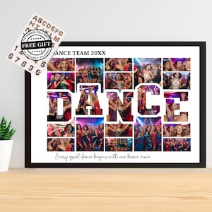 Dance Photo Collage Canva Template |Editable + Printable Canva Template |Custom Dance Memory Collage |DIY Dancing Frame|Personalized Collage