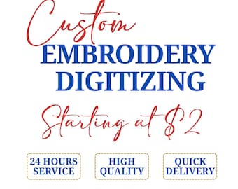 Custom Embroidery Digitizing Service | Logo Digitizing | Image to Embroidery | Machine Embroidery Files | Custom Digitize