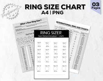 Printable Ring Sizer Accurate Ring Size Finder Measuring Tool ...