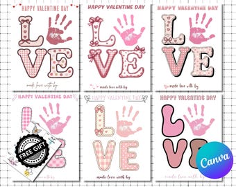Love Valentines Handprint Craft For Toddlers |Love Handprint Keepsake Art |Valentines Preschool Activity Art |Valentines Classroom Activity