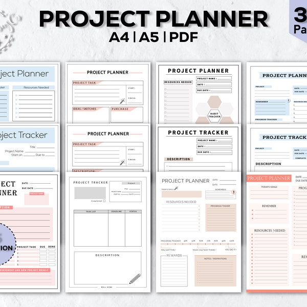 Project Planner Printable - Etsy