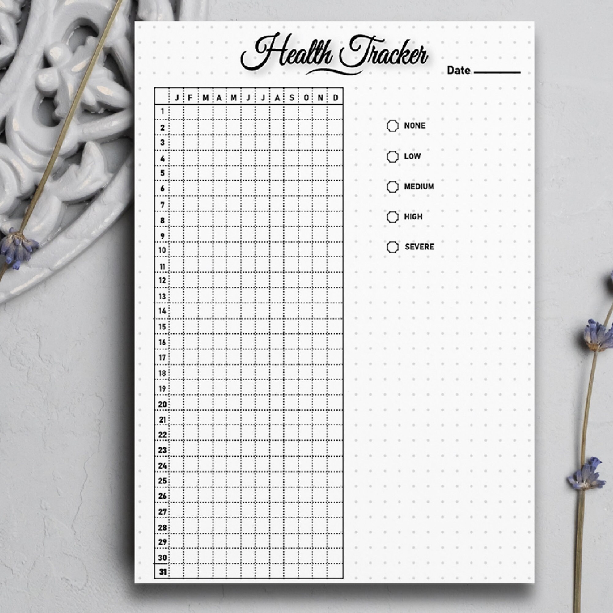 Mental Health Trackers Bundle Printable A4 Journal Pages Value Pack ...