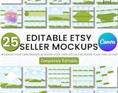 Canva Clipart Mockup Bundle: Etsy Seller Templates (PDF)