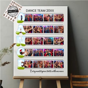Dance Photo Collage Canva Template |Editable + Printable Canva Template |Custom Dance Memory Collage |DIY Dancing Frame|Personalized Collage