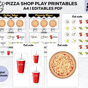 Materiały do zabawy w pizzerię: Letnia aktywność dla dzieci (do pobrania w wersji cyfrowej)