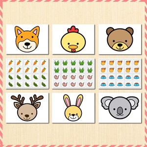 Feed the Animal Activity Cards for Toddlers | Montessori Activities ...