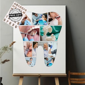 Tooth Collage Template |Editable + Printable Canva Template |Custom Dental Squad Collage |DIY Dental Assistant Memory |Personalized Collage