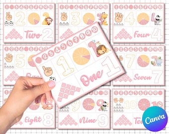 Numbers 1-10 Play Doh Mats: Fine Motor Skills Activity (PDF)