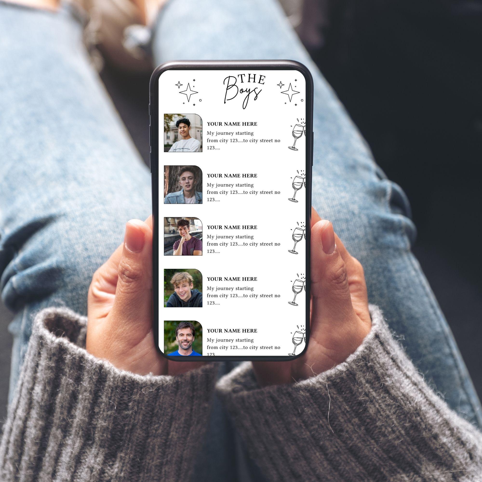 Bachelor Party Itinerary Template Editable Weekend Trip (canva) Etsy