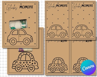 Birthday Gift Money Template |Print Template Birthday |Template For Printing Birthday |Money Gift For Printing |Craft Birthday Template