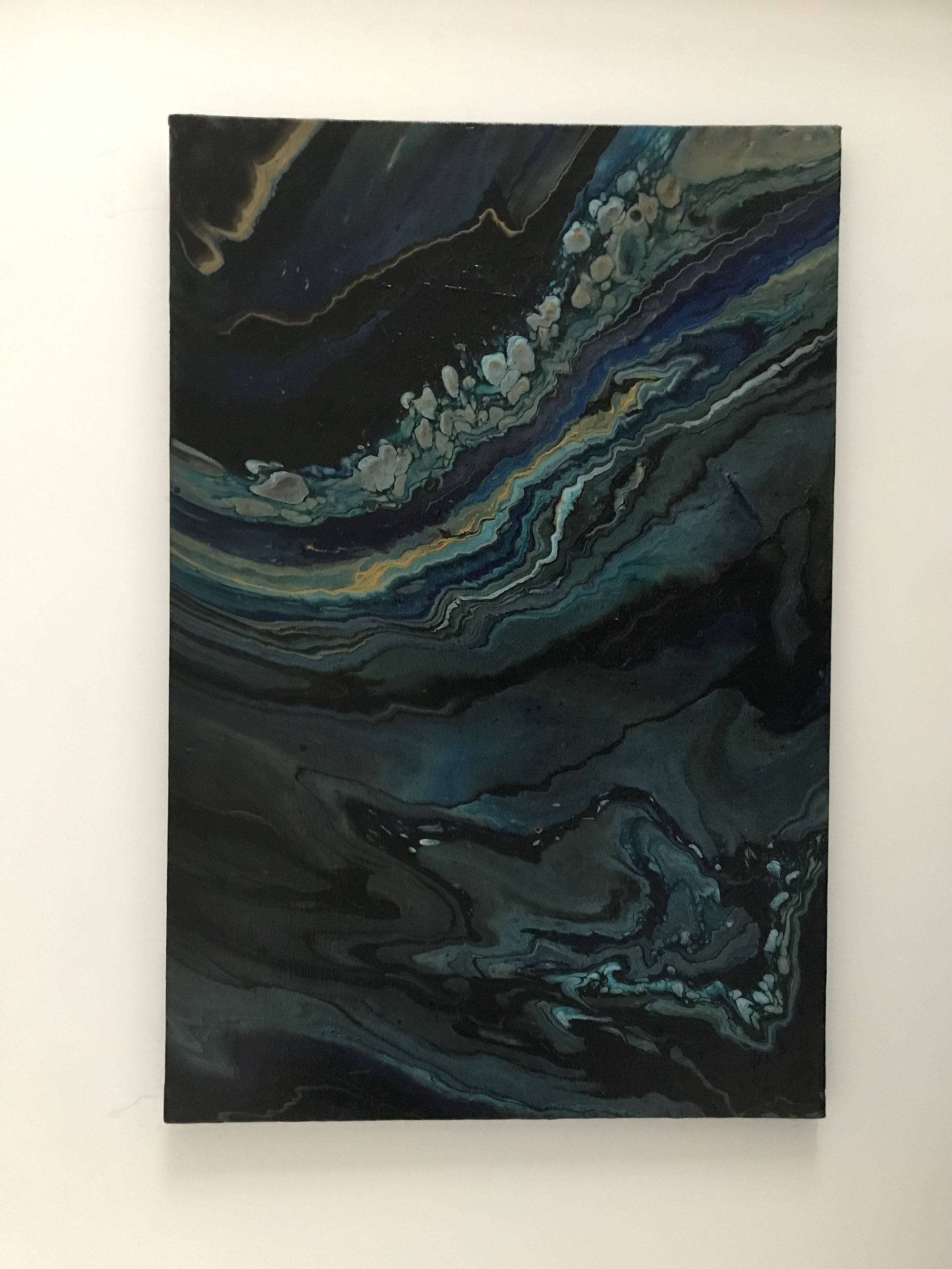 Original Acrylic Pour on Canvas Etsy