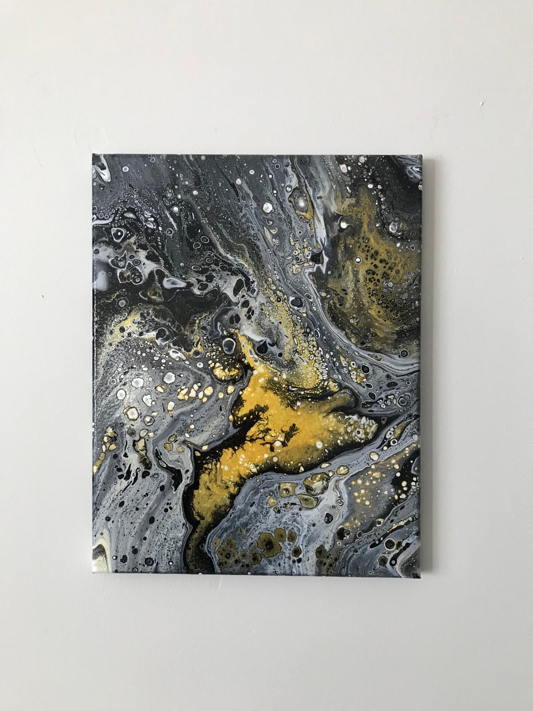 Original Acrylic Pour on Canvas Etsy