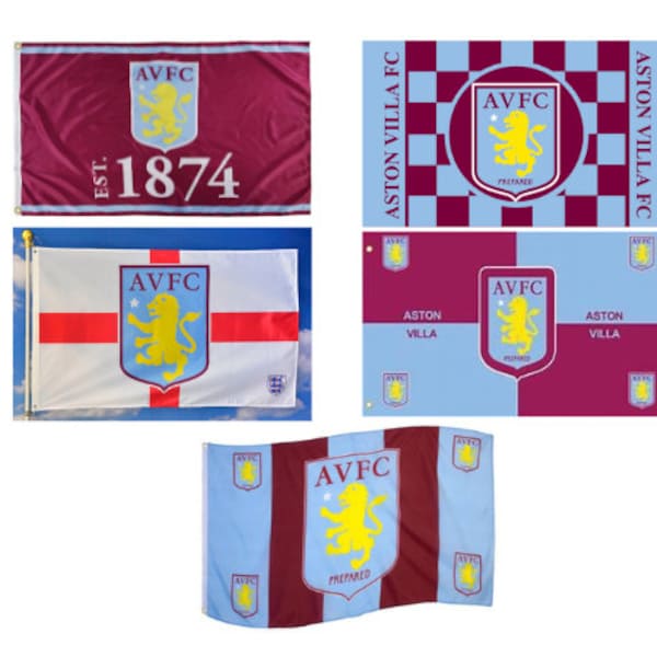 Aston Villa Flag Etsy