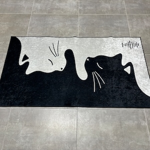 Katzenteppiche, Moderner Teppich, Surrealer Teppich, Tierteppich, Hochzeitsteppich, Kleiner Teppich, Büroteppich, Badteppich, Flurteppich, Autoteppich
