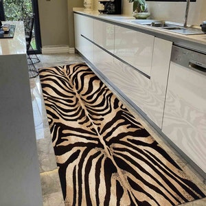 Alfombra de cebra, alfombra negra, alfombras con estampado de cebra, alfombra moderna, alfombra estampada, alfombra decorativa, alfombra lavable a máquina, alfombra de salón, alfombra de oficina, alfombra de pasillo,