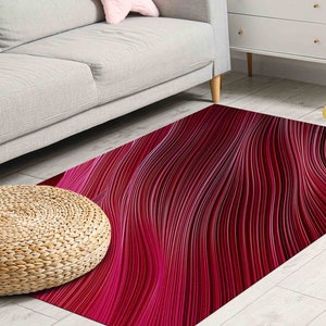 Red And Pink Tones Rugs, Pink Rug, Pink Tones Rug, Modern Rugs, Indoor Rug, Salon Decor Rug, Classic Soft Rug, Accent Rug, Personalized Rug,