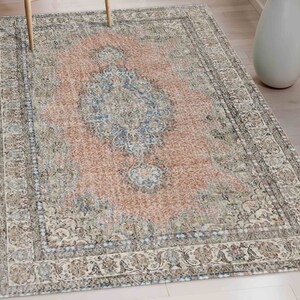Outdoor Rug, Luxury Rug, Office Rug, Personalized Gifts, Floral Pattern Rug, Turkish Rugs, Navy Blue Rug, Bohemian Rug, Non-Slip Carpet,