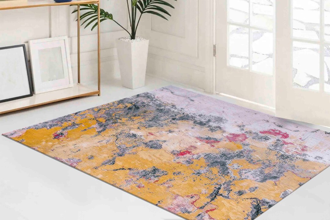 Plaster Rug Vintage Plaster Rug, Abstract Rug, Loft Rug, Old Plaster Rug,farmhouse ...