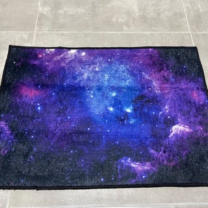 Stair Rug, Gift Rug, Home Decor Rug, Gift Rug, Starry Sky Landscape Rugs, Purple Rug, View Rug, Sky Rug, Personalized Rug, Thin Rug,