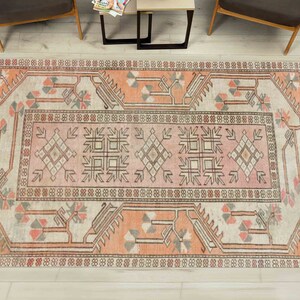 Soft Tones Rug, Kilim Pattern Rug, Aztec Rug, Farmhouse Decor Rugs, Turkish Rug, Anatolian Rug, Luxury Rug, Bath Rug, Thin Rug,Geometric Rug