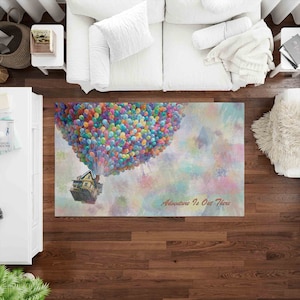 Adventure is out there Rugs, Movie Up Rug, Custom Rugs, Customized Gift Idea Rug, Modern Rug, Popular Rug, Salon Rug, Thin Rug, Door Mat,