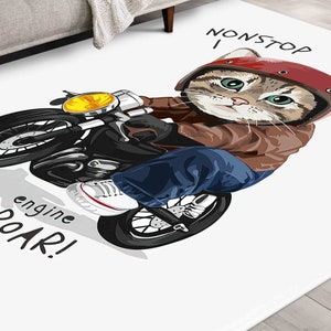 Round Rug, Car Mat, Easy to Clean Rug, Anti-Slip Carpet,  Rugs, Abstract Animal Rug, Animal Rugs, Saloon Rug, Stair Rug, Anti-Slip Carpet,
