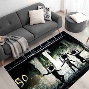 Alfombra de boda, alfombra decorativa, alfombra de decoración del hogar, regalo para él, alfombra de televisión con baile de Banksy, alfombra de televisión de Banksy, alfombras de calle, alfombra de comedor, alfombra de salón,