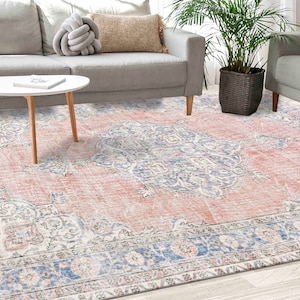 Bath Rug, Office Decor Rug, Colorful Rug, Non-Slip Carpet, Turkish Rugs, Medallion Rugs, Farmhouse Decor Rug, Decorative Rug, Customs Rug,