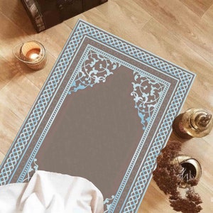 Prayer Rug, Elegant Design Rug, Spiritual Rug, Mosque Accessories, Worship Rug, Muslim Rug, Printed Rug, Popular Rug, Gift Rug, Luxury Rug,