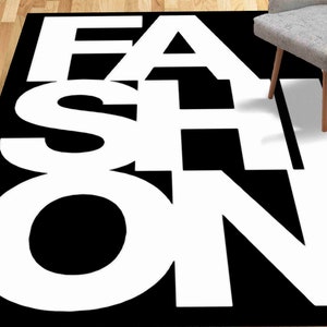Fashion Rug, White Rugs, Black Rugs, Modern Rugs, Nursery Rug, Trendy Rug, Decorative Rug, Customs Rug, Cool Rug, 3D Printed Rug, Soft Rug,