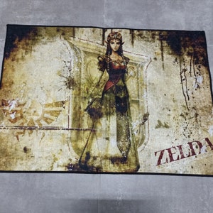 Personalized Rug, Entryway Rug, Accent Rug, Anti-Slip Carpet, Legend of Zelda Rugs, Zelda Rugs, Modern Rugs, Kitchen Rug, Stair Rug,