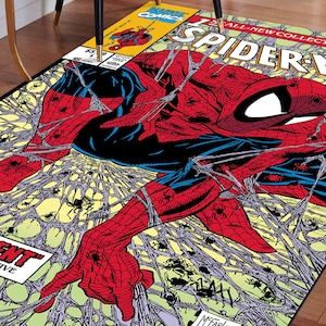 Dywan do przedpokoju, Dywan okrągły, Dywan personalizowany, Prezent ręcznie robiony, Dywan Spiderman, Dywan z kreskówek, Dywan do pokoju dziecięcego, Dywan personalizowany, Dywan Superbohater,