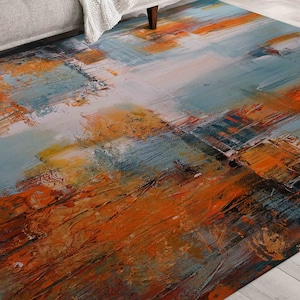 3D Printeds Rug, Round Rug, Entry Rug, Gift For Her,  Farmhouse Rug, Modern Rugs, Indoor Rug, Office Decor Rug, Wall Hanging Rug,