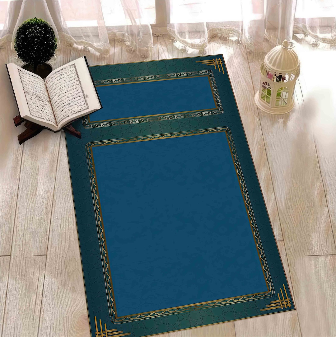 Prayer Rug 3d Blue Prayer Rug: 3D Printed Islamic Worship Rug - Etsy